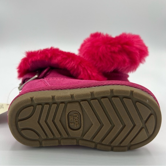 NEXT Kid's Babies Warm Winter Boots Pink UK size 3, US 4 - Picture 5 of 14